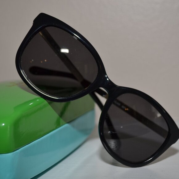 Kate Spade New York Gayla Round Black Gold 807 BN Women\'s Sunglasses w/case main image 6